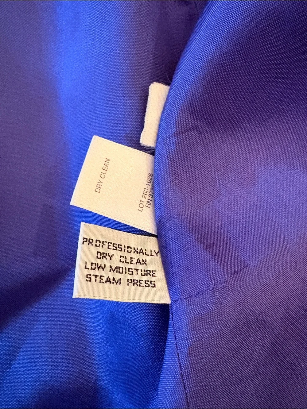 Vintage 70s Womans Royal Blue Wool Coat Size 12 Petite Union Made in USA Maxi